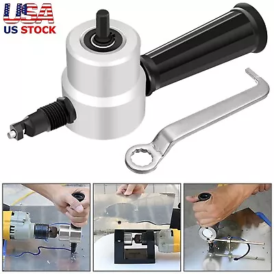 Double Head Sheet Metal Cutter Nibbler Cutting Tool Saw Power Drill Attachment • $15.19