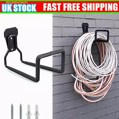 Metal Garden Hose Holder-Heavy Duty Hose Hanger Wall Mounted Hose Holder UK New • £13.92