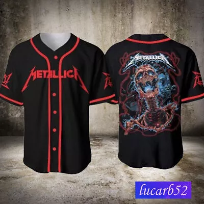 Personalized! Metallica Metal Rock Jersey 3D Print T-Shirts S-5XL • $34.99