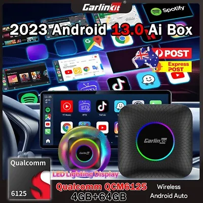 Carlinkit Android 13 GPS Wireless Carplay Android Auto Multimedia Player Adapter • $177.89