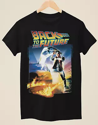 Back To The Future - Movie Poster Inspired Unisex Black T-Shirt • £14.99