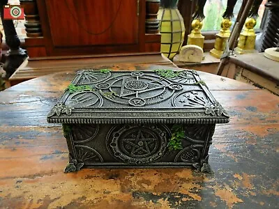 WICCAN PENTAGRAM Tarot Box Jewellery Or Trinket. Witchcraft By Nemesis Now.   • £29.75