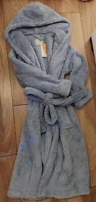 Marks And Spencer Light Blue Ladies Dressing Gown Small • £15