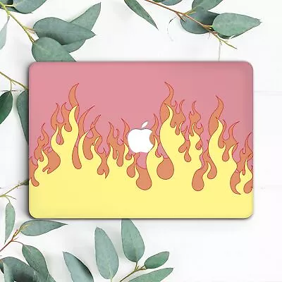 Yellow Red Fire Flames Aesthetic Hard Case For Macbook Pro 13 14 15 16 Air 13 • $27.74