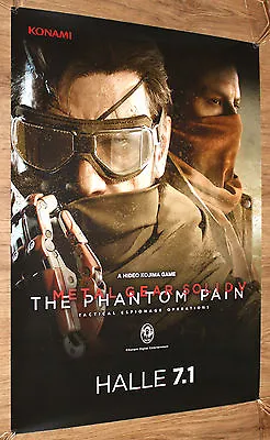 Metal Gear Solid V 5 The Phantom Pain Very Rare Gamescom Poster 84x59.5cm • $134.89