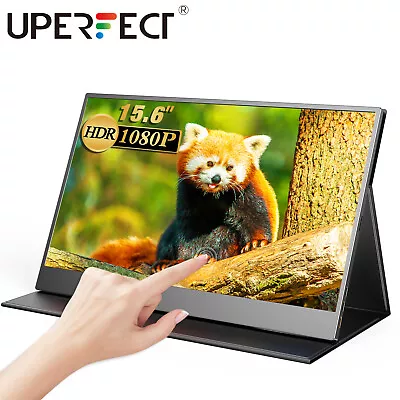 15.6  Full HD Portable Monitor Touch Screen IPS USB-C Mini HDMI W/ Smart Case • $139.99