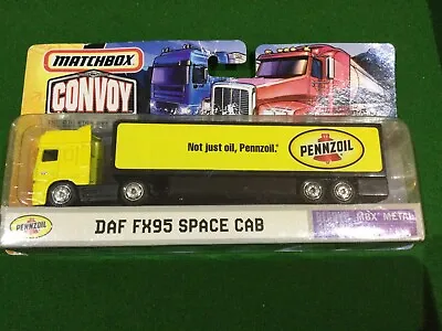Matchbox Covoy Mbx Daf Fx95 Space Cab Pennzoil Truck And Trailer  • $50