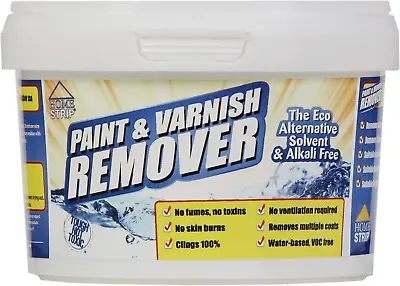 Home Strip Paint & Varnish Remover - Water Based Toxic & Solvent Free Paint For • £15.47