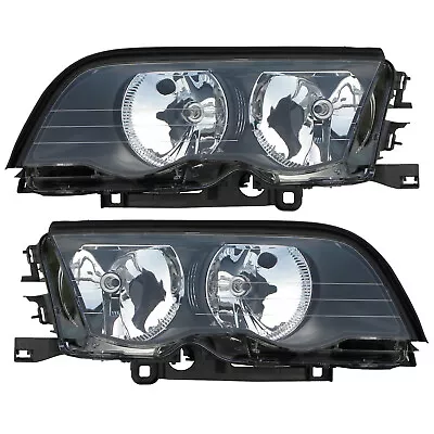 Headlights Set Fits 1999-2000 BMW E46 323i/328i/2001 325i/325xi/330i/330xi/ 4Dr • $120.28