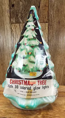 Vintage Union Products Lighted Christmas Tree Blow Mold 12 -NEW IN PACKAGE • $99.95