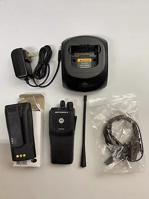 Motorola PR400 UHF 16 Channel Two-Way Radio AAH65RDC9AA2AN New Accessories B616 • $150