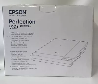 $84.33 • Buy New Epson Perfection V30 Flatbed Scanner NOB