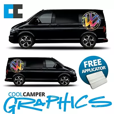 Vw Volkswagen T4 T5 T6 Camper Paint Special Edition Small Vw Logo Graphic Decal • £80.20