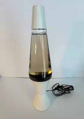 Vintage Lava Lamp White Base Black Wax Tested And Working 16.5” Lava Lite • $60