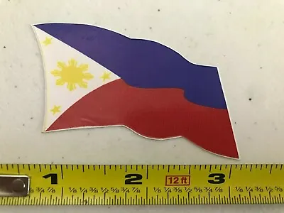 $1.99 • Buy Philippine Wavy Flag Car Sticker Filipino