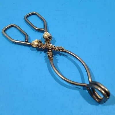 Vaughan Chicago Fancy Metal Kitchen Tongs Beads And Crystals Vintage • $7.99