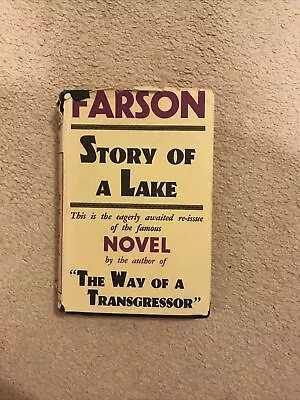 Story Of A Lake By Negley Farson Hardback Victor Gollancz Ltd 1947 Dust Jacket • £30