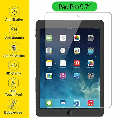 Tempered Glass Film Screen Protector For Apple IPad 1 2 3 4 Mini Air Pro 10.2 • £4.50