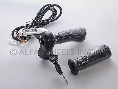 36V Universal Electric Scooter Bike Throttle W Indicator & Lock Switch 36 Volts • $22.65