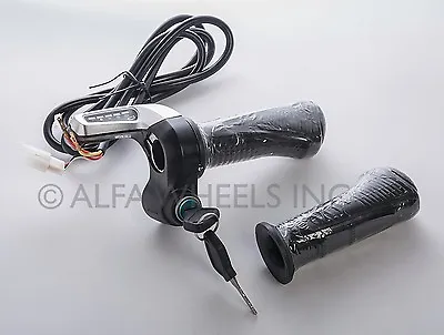48V Universal Electric Scooter Bike Throttle W Indicator & Lock Switch 48 Volts • $20.59