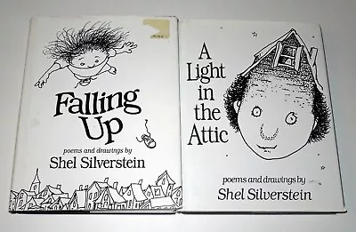 Lot Of 2 Shel Silverstein Books: A Light In The Attic And Falling Up - Hc W/dj • $10