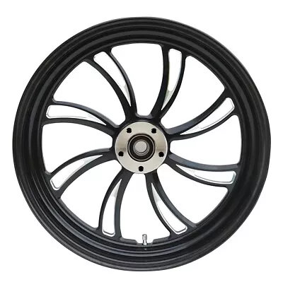 Black Contrast Cut Ultima Vortex 18 X 3.5 Rear Wheel For Harley & Customs • $327.99