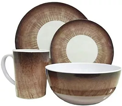 £29.99 • Buy Caravan & Camping Melamine 16 Pcs Dinner Set Heat Resistant & Dishwasher Safe