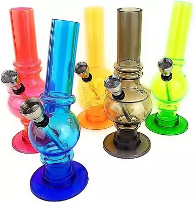 Acrylic Waterpipe 15cm Plastic Bubble Water Pipe 6  Mini BONG SHISHA PIPE HOOKAH • £6.99