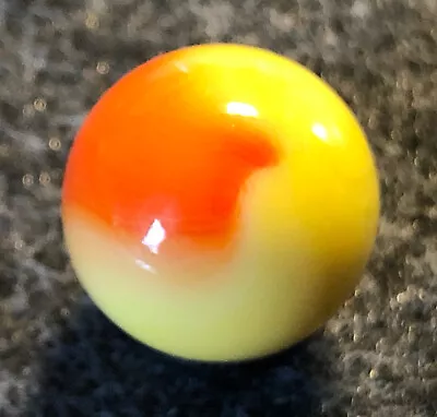 Vintage  Master Made Comet Marble Orange And Yellow .66 Or 21/32  Wet Mint Look • $9