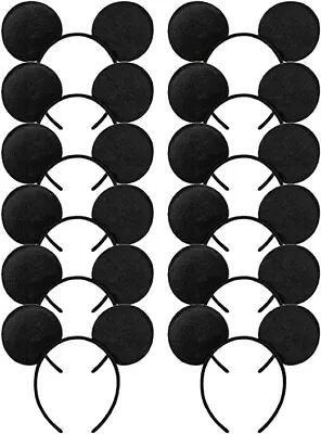 Mouse Ears Headband Solid Black 12-pack For Birthday Party Or Just For Fun NEW! • $12.99