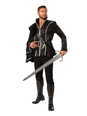 Mens Dark Prince Costume Royal Fairytale Tudor Stag Fancy Dress Party Outfit • £20.63
