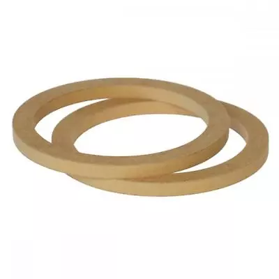 £8.91 • Buy 6.5  165mm Pair Of MDF Speaker Spacer Mounting Rings 12mm Thick ID 144mm