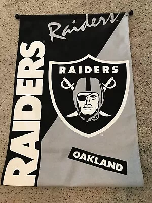 Oakland Raiders  Wall  Banner Hanging Wall Flag 28  X 43  • $14.99