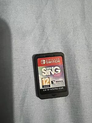 Nintendo Switch Game - Lets Sing 2022 (Game Cartridge Only (No Case Item Is New) • $27.40