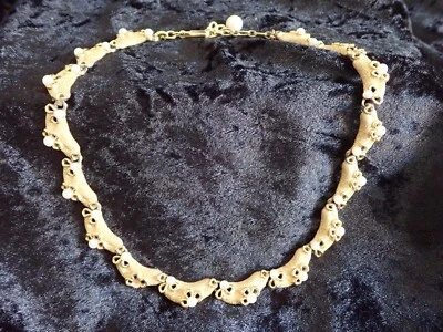 £60 • Buy Vintage Trifari Gold Tone And Pearl Necklace