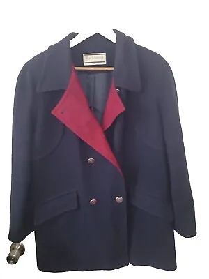 MACINTOSH~Women’s Navy Blue Sz.14~WOOL COAT In Good Condition  • $39