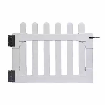 Zippity Outdoor Products Picket Fence Gate White Vinyl Stainless Steel Hardware • $182.67