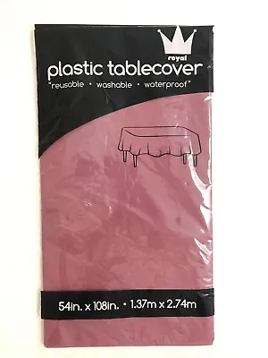 54  X 108  Royal Tablecloth Rectangle Plastic Banquet Party Tablecover Burgandy • $1.59