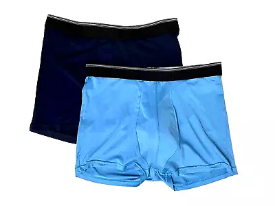 NEW 2 Pack Vintage Life Boxer Brief Trunk Underwear Mens M 2  Ins Stretch Silky • $19.18