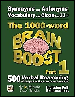 Synonyms And Antonyms Vocabulary And Cloze The 1000 Word 11 Brain Boost Part 1  • £12.81