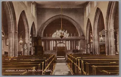 Interior St Mary's Church Cerne Abbas Dorset England Postcard Posted • £5