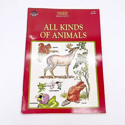 Merrigold Press Readiness Workbook Grades K-2 All Kinds Of Animals 1977  • $7.12