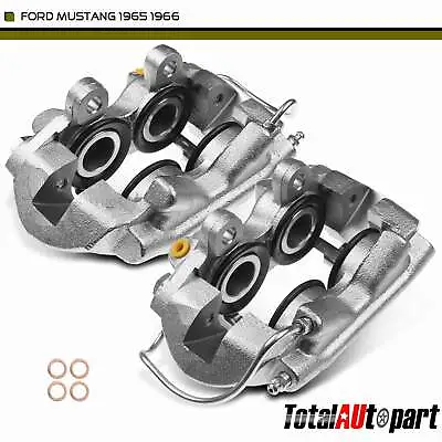 2Pcs Disc Brake Caliper 4 Piston For Ford Mustang 1965-1966 Front Left & Right • $112.59