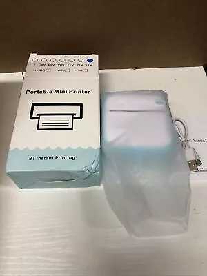 Portable Mini Thermal Printer Pocket Photo Printer Wireless BLUE Printing • $11.99