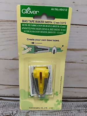 $11.99 • Buy Clover 1/2  Bias Tape Maker
