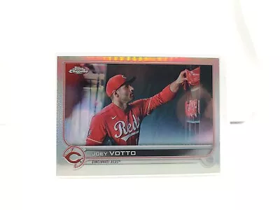 2022 Topps Chrome #177 Joey Votto Image Variation Refractor Dugout SP Reds • $11.70