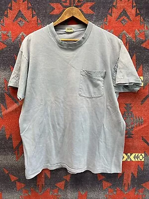 Vintage Selvedge Pocket T Shirt XL Single Stitch Fruit Of The Loom 80s • $24.99