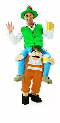 £34.99 • Buy Mens Bavarian Beer Man Piggyback Costume Adult Ride Me On Lederhosen Fancy Dress
