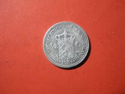 Nld584 - Netherlands - 1/2 Gulden - 1921 - Silver • $5.99