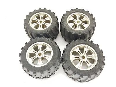 4x Proline Masher 40 Series 1/8 Monster Truck Tires On 14mm Hex Wheels Used • $41.99